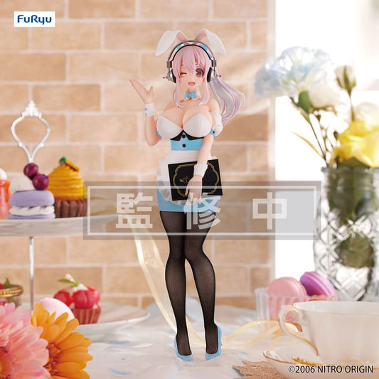 Super Sonico BiCute Bunnies PVC Statue Waitress Light Blue Color Ver. 28 cm - M 1