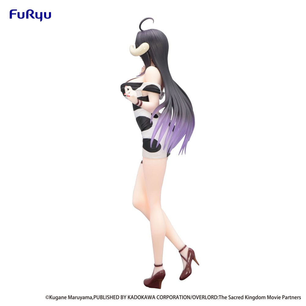 Overlord Trio-Try-It PVC Statue Albedo Mini Dress Cow Pattern Ver. 21 cm - M 3