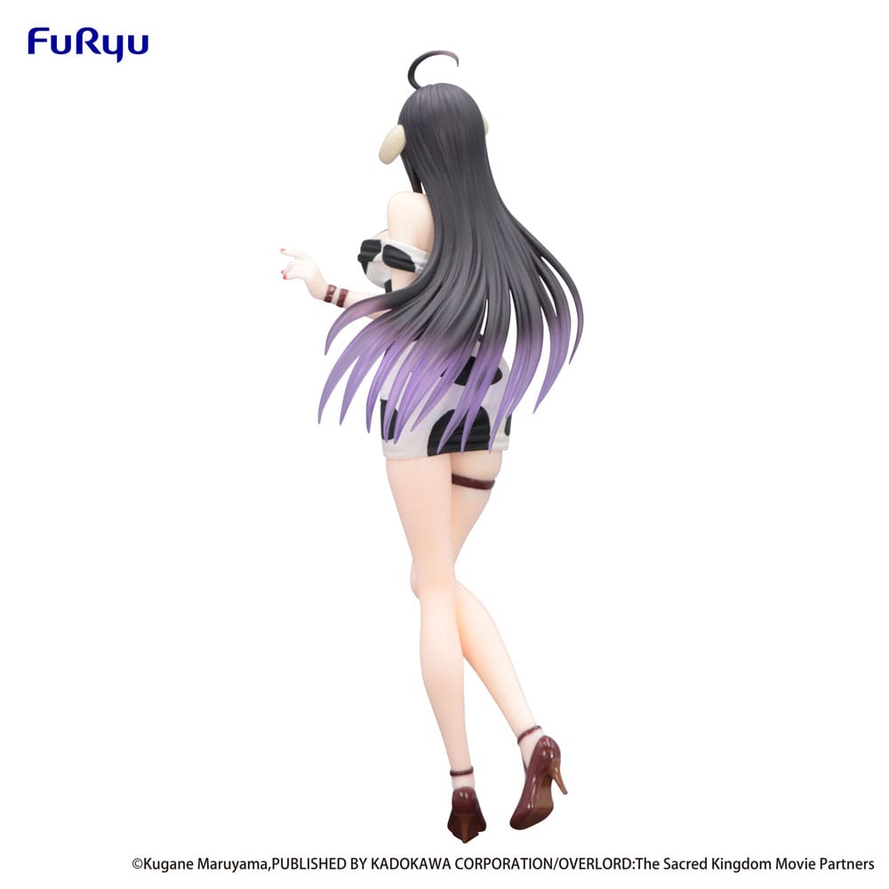 Overlord Trio-Try-It PVC Statue Albedo Mini Dress Cow Pattern Ver. 21 cm - M 4