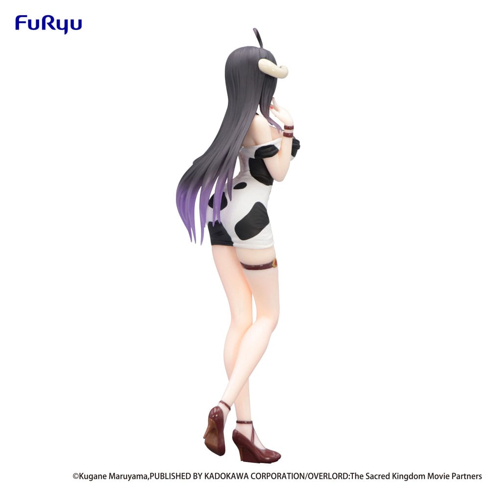 Overlord Trio-Try-It PVC Statue Albedo Mini Dress Cow Pattern Ver. 21 cm - M 5