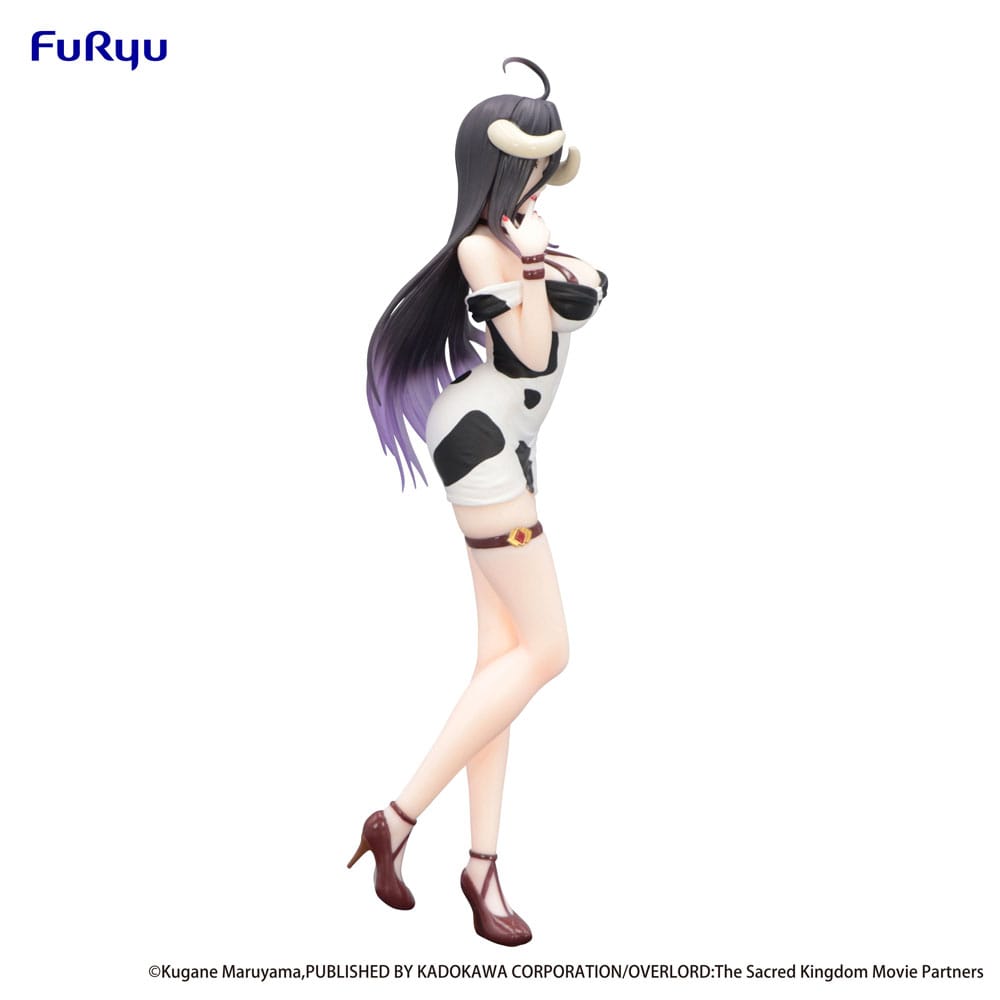 Overlord Trio-Try-It PVC Statue Albedo Mini Dress Cow Pattern Ver. 21 cm - M 6