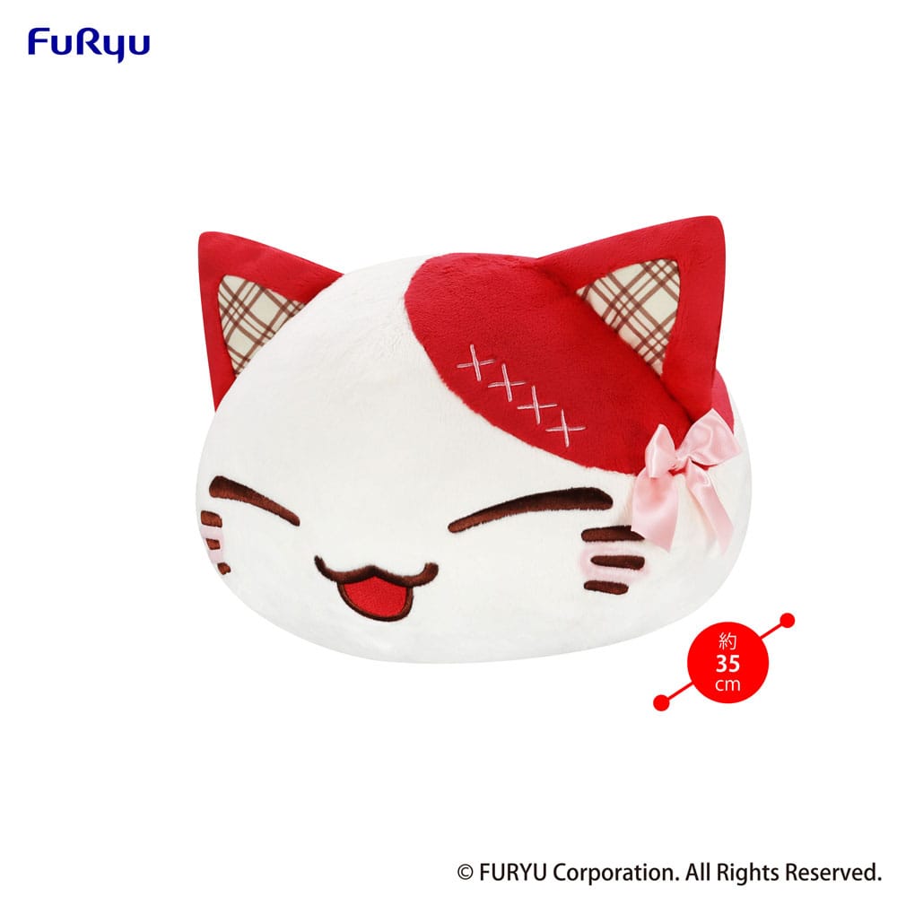 Nemuneko Cat Sweet Big Plush Figure Red 35 cm - M 2