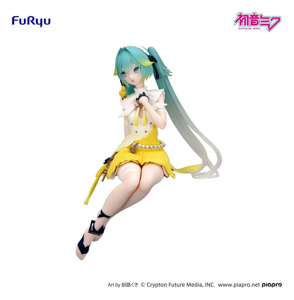 Hatsune Miku Noodle Stopper PVC Statue Canary Bird Heo Exclusive 14 cm - M 2