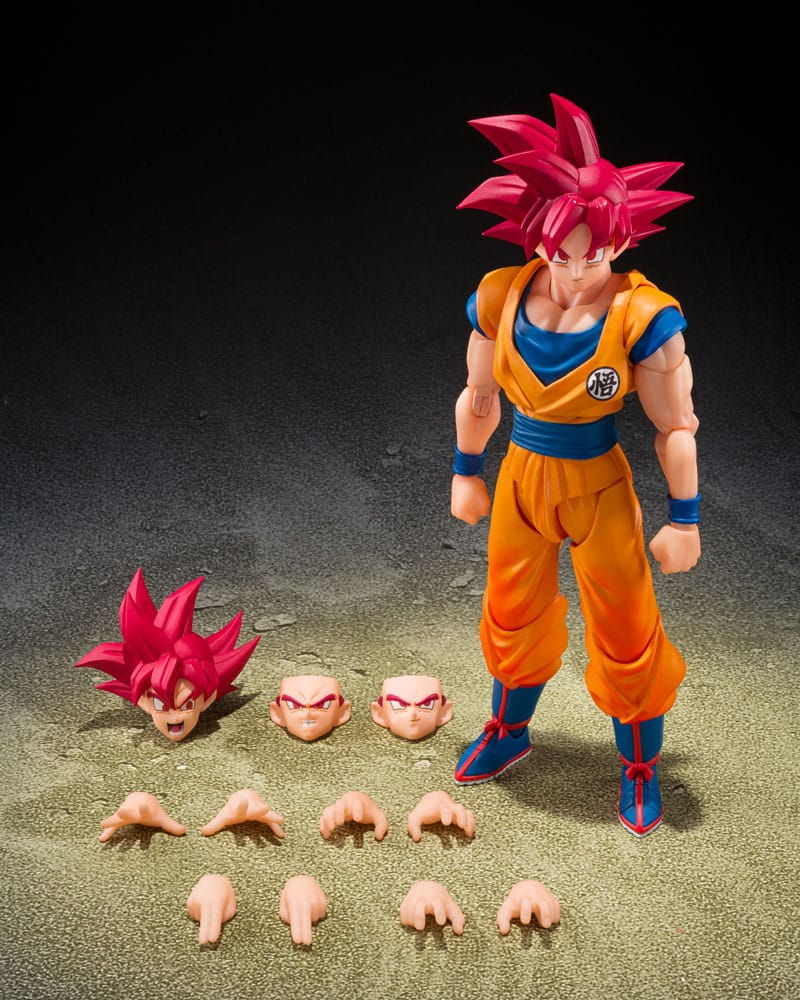 Dragon Ball Super S.H.Figuarts Action Figure Super Saiyan God Son Guko (God Aura) 15 cm - M 5