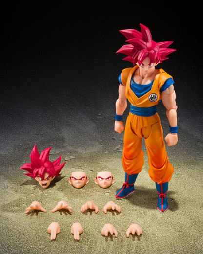 Dragon Ball Super S.H.Figuarts Action Figure Super Saiyan God Son Guko (God Aura) 15 cm - M 5