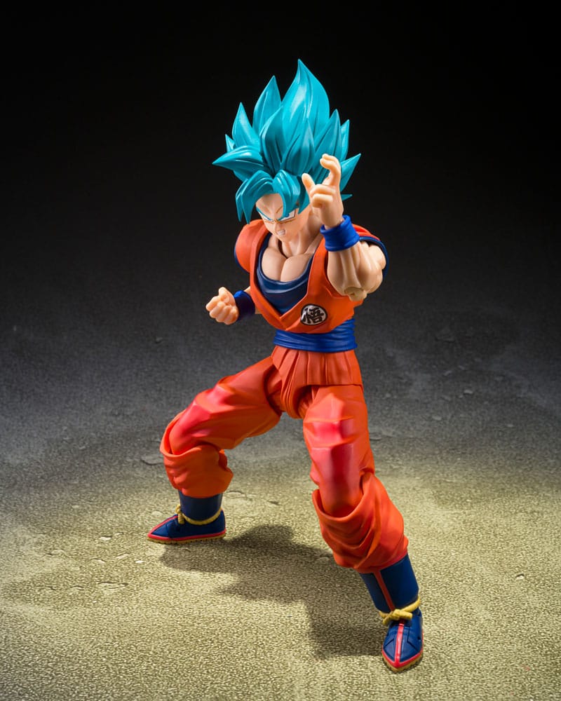 Dragon Ball Super S.H.Figuarts Action Figure Super Saiyan God Super Son Guko (Blue power transcending Limits) 15 cm - M 2