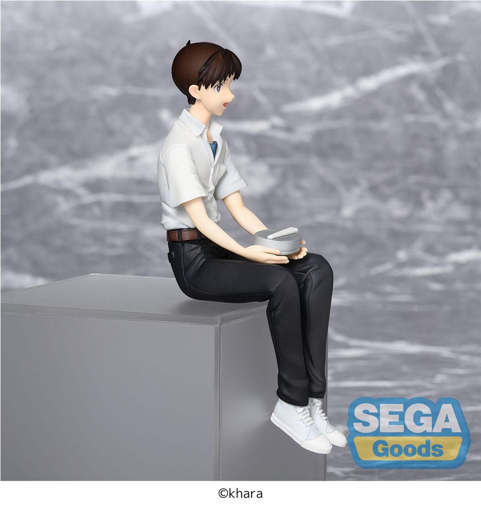 Rebuild Of Evangelion Pm Perching Pvc Statue Shinji Ikari Evangelion New Theatrical Edition 14 Cm - M 4