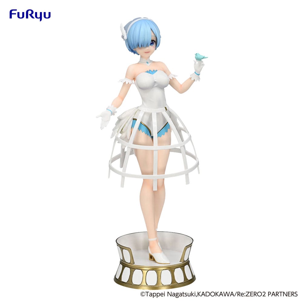 Re: Zero Exceed Creative PVC Statue Rem Cage White Dress 22 cm - M 99