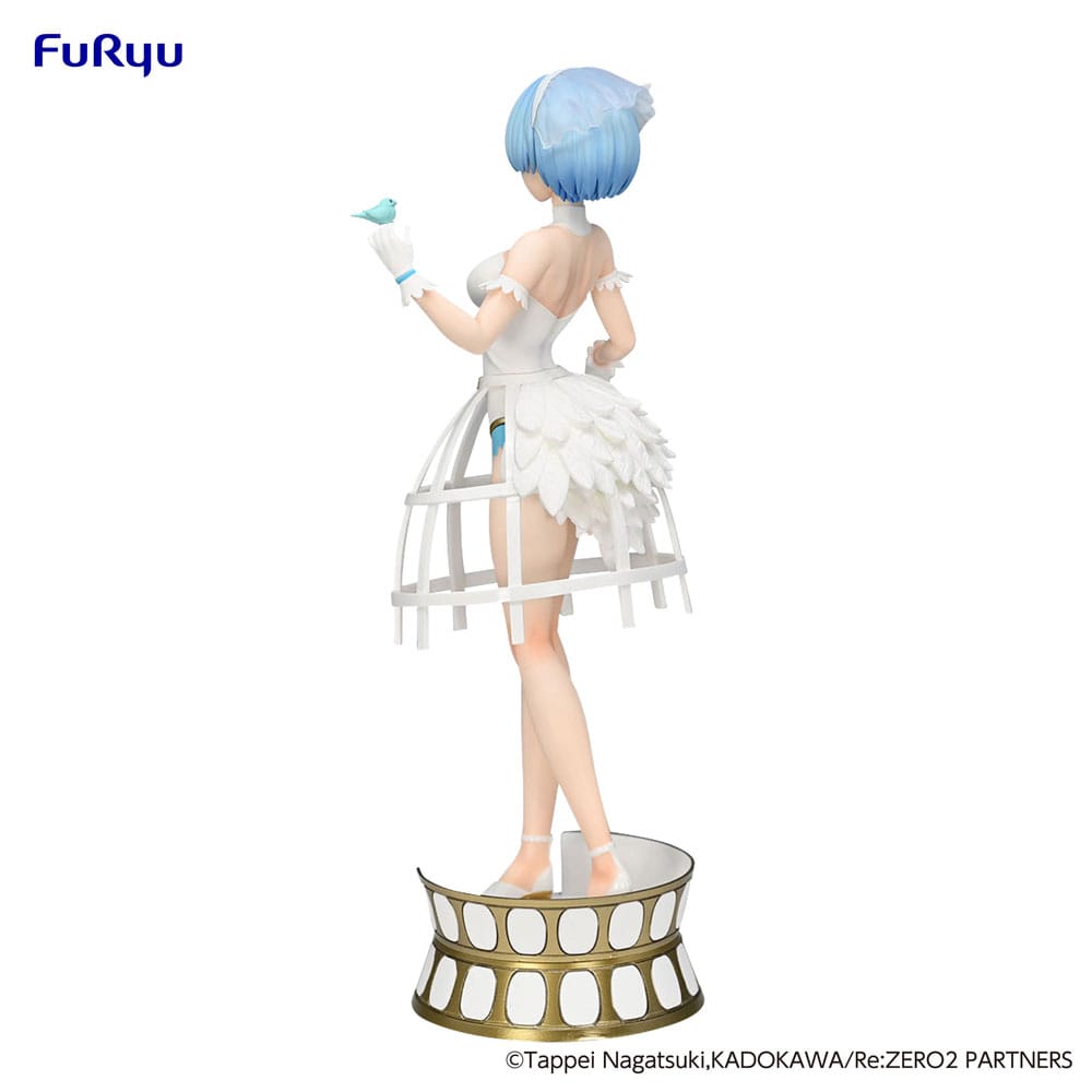 Re: Zero Exceed Creative PVC Statue Rem Cage White Dress 22 cm - M 2