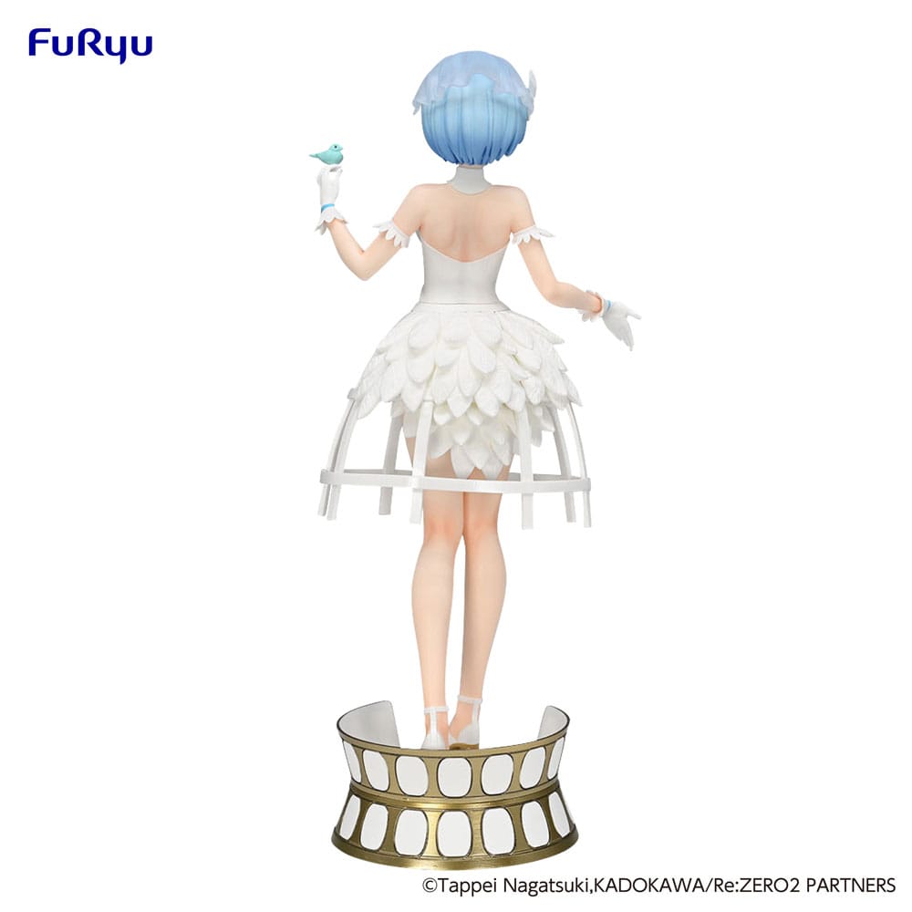 Re: Zero Exceed Creative PVC Statue Rem Cage White Dress 22 cm - M 3
