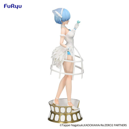 Re: Zero Exceed Creative PVC Statue Rem Cage White Dress 22 cm - M 4