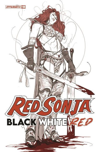 2022 - Red Sonja: Black, White & Red #8 Var. B - Last Words; Fifteen Men on the Sleeper Chest; Cursed - M - ENG - PRE-ORDER 1