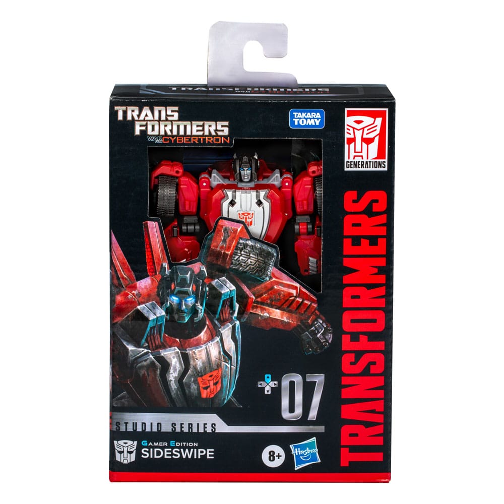 Transformers: War For Cybertron Studio Series Deluxe Class Action Figure Gamer Edition Sideswipe 11 cm - M 6