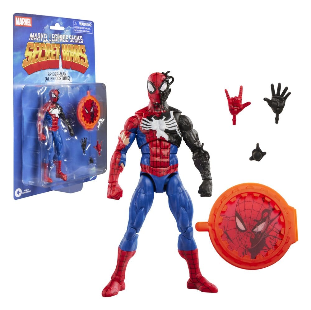 Secret Wars Marvel Legends Action Figure Spider-Man (Alien Costume) 15 cm - M 5