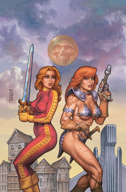 Red Sonja / Barbarella #2 Cvr G Joseph Michael Linsner Ltd Virgin - M - ENG - PROMO 1