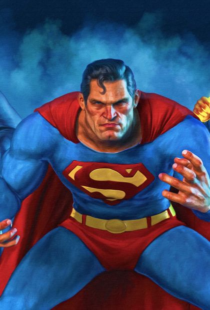 Justice League Unlimited #26 Cvr C Mark Spears 3-Part Connecting Superman Card Stock Var - M - ENG - PROMO 1