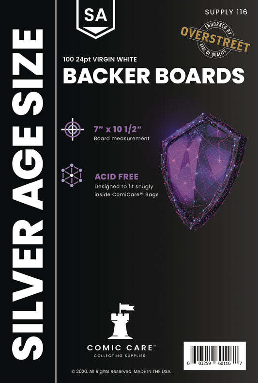Comicare Silver Boards (Pack Of 100) - M