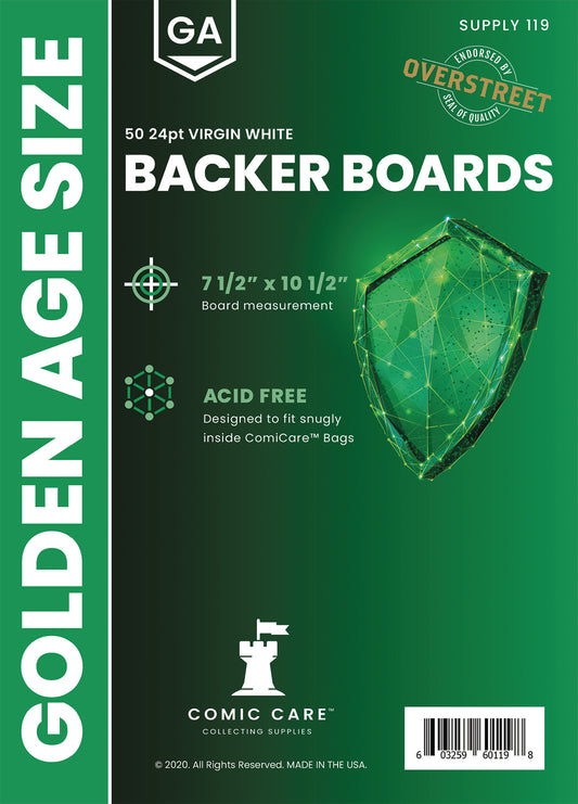 Comicare Golden Boards (Pack Of 50) - M