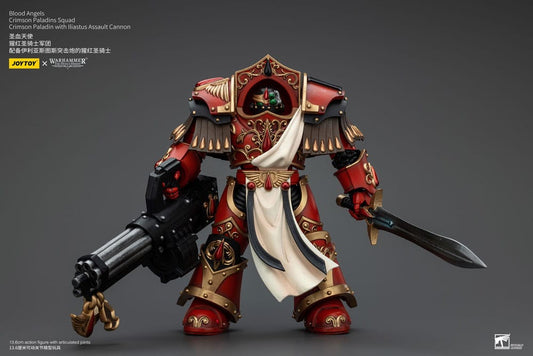 Warhammer The Horus Heresy Action Figure 1/18 Blood Angels Crimson Paladins Squad Crimson Paladin With Iliastus Assault Cannon 14 Cm - M 1