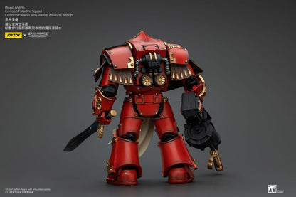 Warhammer The Horus Heresy Action Figure 1/18 Blood Angels Crimson Paladins Squad Crimson Paladin With Iliastus Assault Cannon 14 Cm - M 3