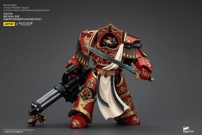 Warhammer The Horus Heresy Action Figure 1/18 Blood Angels Crimson Paladins Squad Crimson Paladin With Iliastus Assault Cannon 14 Cm - M 4