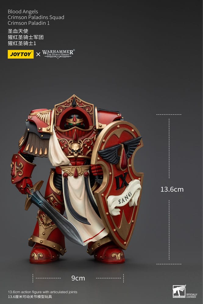 Warhammer The Horus Heresy Action Figure 1/18 Blood Angels Crimson Paladins Squad Crimson Paladin 1 14 Cm - M 6