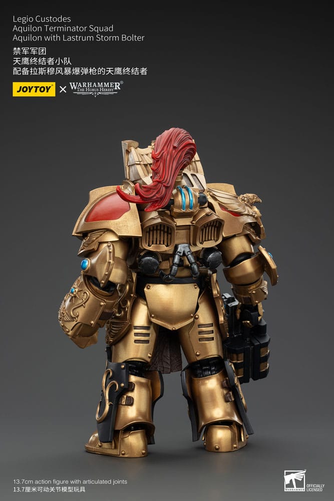 Warhammer The Horus Heresy Action Figure 1/18 Legio Custodes Aquilon Terminator Squad Aquilon with Lastrum Storm Bolter 14 cm - M 2