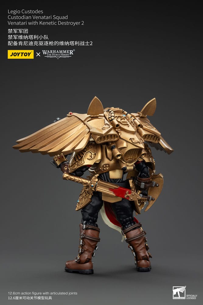 Warhammer The Horus Heresy Action Figure 1/18 Legio Custodes Custodian Venatari Squad Venatari with Kenetic Destroyer 2 13 cm - M 2