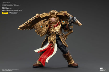 Warhammer The Horus Heresy Action Figure 1/18 Legio Custodes Custodian Venatari Squad Venatari with Kenetic Destroyer 2 13 cm - M 3