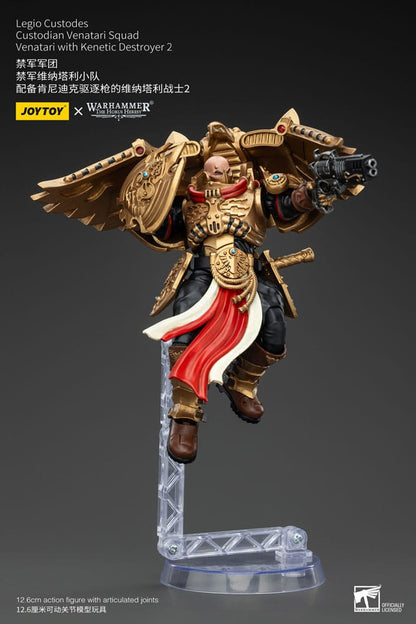 Warhammer The Horus Heresy Action Figure 1/18 Legio Custodes Custodian Venatari Squad Venatari with Kenetic Destroyer 2 13 cm - M 4
