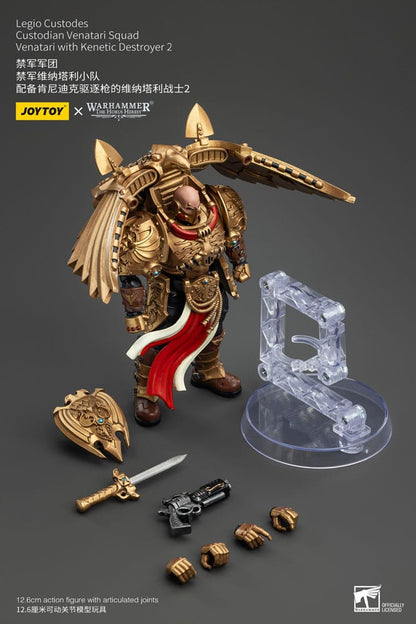 Warhammer The Horus Heresy Action Figure 1/18 Legio Custodes Custodian Venatari Squad Venatari with Kenetic Destroyer 2 13 cm - M 5