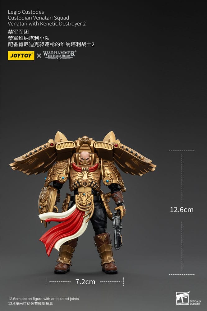 Warhammer The Horus Heresy Action Figure 1/18 Legio Custodes Custodian Venatari Squad Venatari with Kenetic Destroyer 2 13 cm - M 6