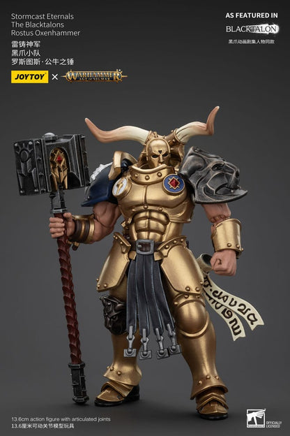 Warhammer Age Of Sigmar Actionfigur Stormcast Eternals The Blacktalons Rostus Oxen Hammer 20 cm - M 2