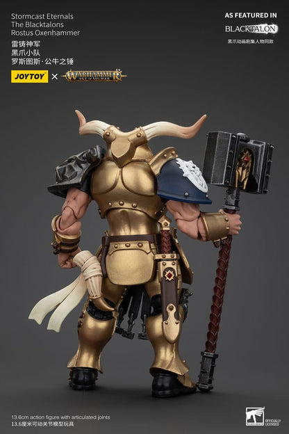 Warhammer Age Of Sigmar Actionfigur Stormcast Eternals The Blacktalons Rostus Oxen Hammer 20 cm - M 3