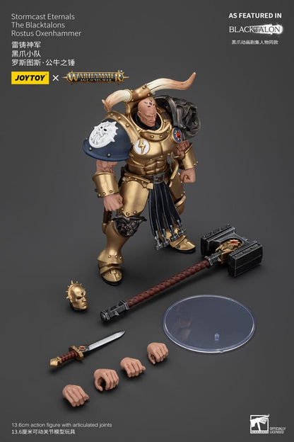Warhammer Age Of Sigmar Actionfigur Stormcast Eternals The Blacktalons Rostus Oxen Hammer 20 cm - M 5
