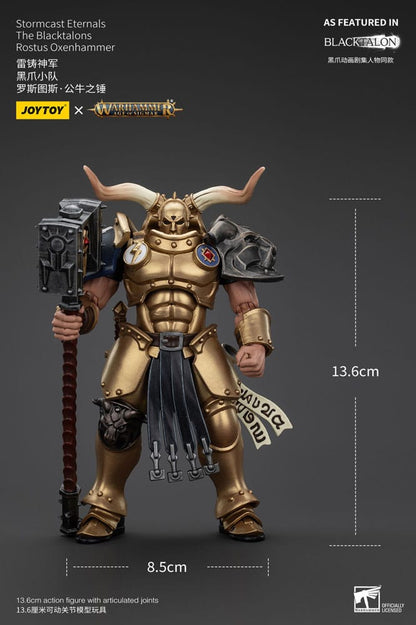 Warhammer Age Of Sigmar Actionfigur Stormcast Eternals The Blacktalons Rostus Oxen Hammer 20 cm - M 6