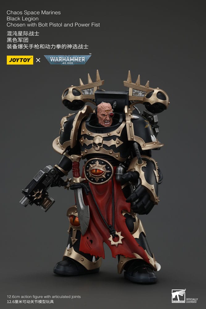 Warhammer 40K Actionfigur Chaos Space Marines Black Legion Chosen With Bolt Pistol And Power Fist 20 cm - M 2