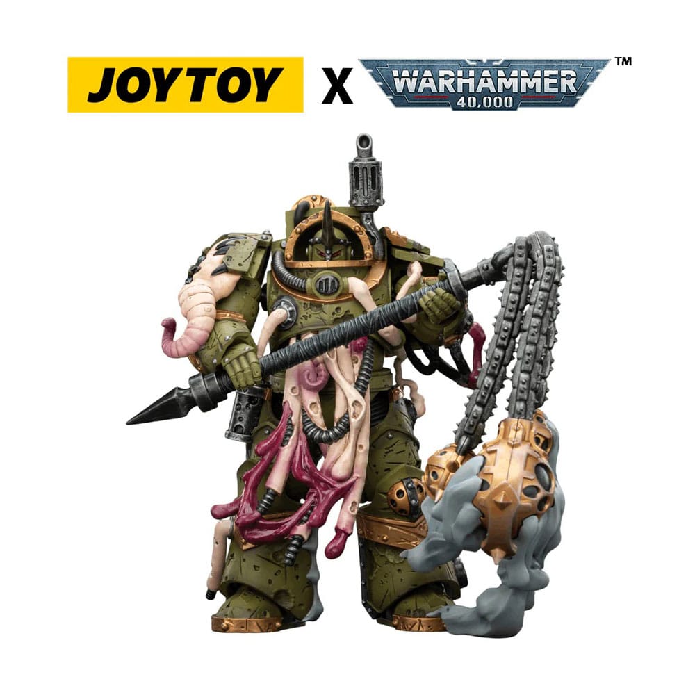 Warhammer 40,000 Action Figure Death Guard Blightlord Terminator 2 with Flail of Corruption 14 cm - M 1