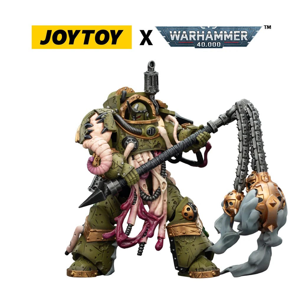 Warhammer 40,000 Action Figure Death Guard Blightlord Terminator 2 with Flail of Corruption 14 cm - M 2