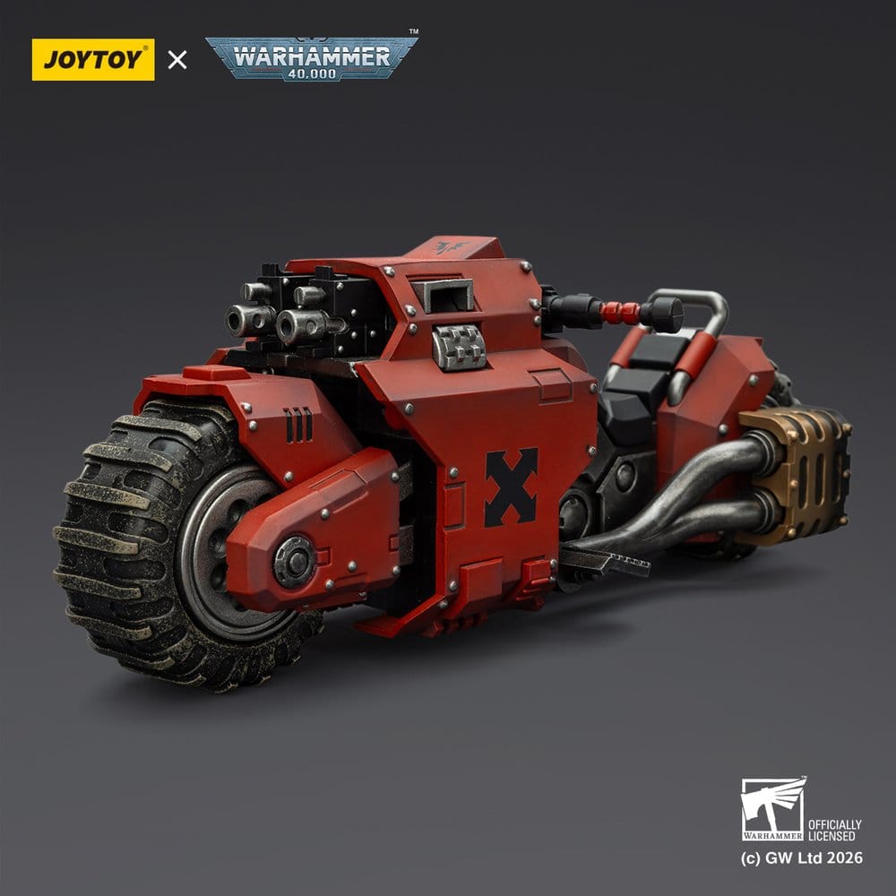 Warhammer 40,000 Raider-pattern Combat Bike Blood Angels with twin-linked bolt rifles 22 cm - M 6