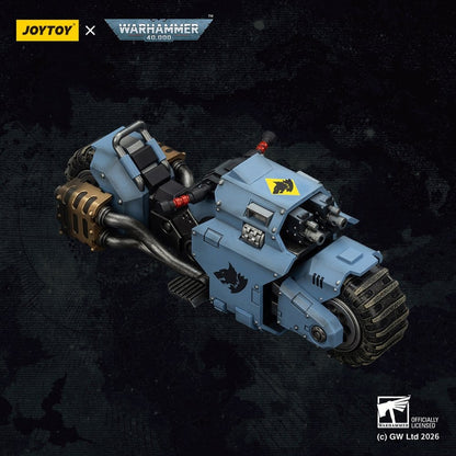 Warhammer 40,000 Raider-pattern Combat Bike Space Wolves with twin-linked bolt rifles 22 cm - M 5