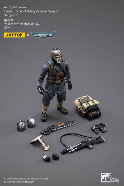 Warhammer 40k Action Figure 1/18 Death Korps of Krieg Veteran Squad Sergeant 10 cm - M 5