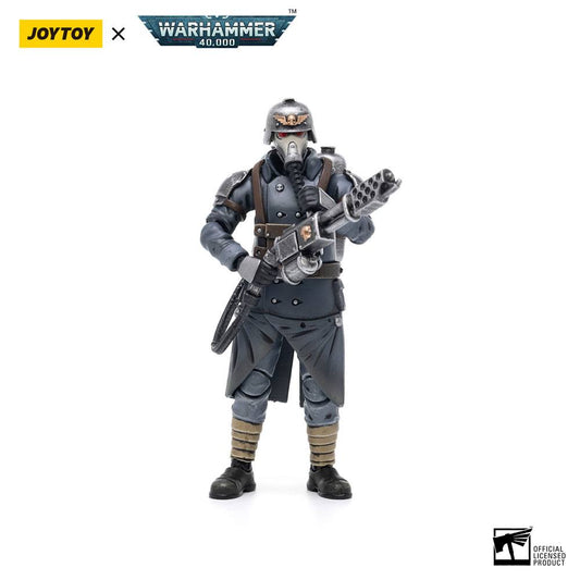 Warhammer 40k Action Figure 1/18 Death Korps of Krieg Veteran Squad Guardsman with Flamer 10 cm - M 1