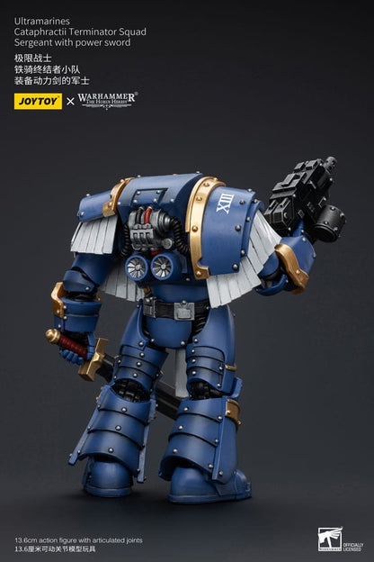 Warhammer The Horus Heresy Action Figure 1/18 Ultramarines Cataphractii Terminator Squad Sergeant With Power Sword 14 Cm - M 4
