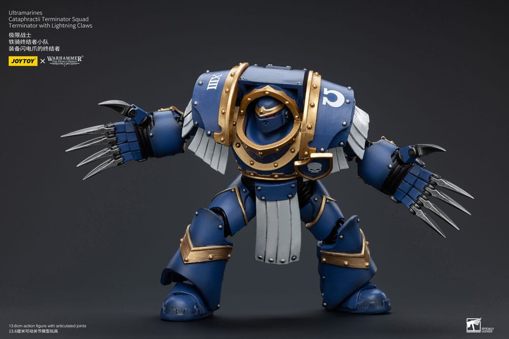 Warhammer The Horus Heresy Action Figure 1/18 Ultramarines Cataphractii Terminator Squad Terminator With Lightning Claws 14 Cm - M 1
