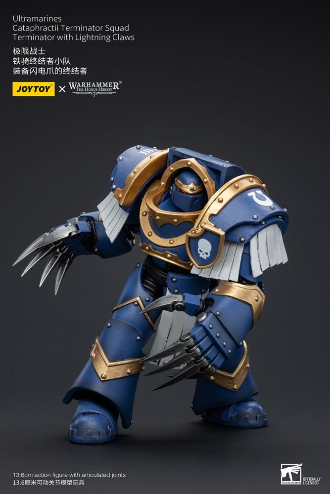 Warhammer The Horus Heresy Action Figure 1/18 Ultramarines Cataphractii Terminator Squad Terminator With Lightning Claws 14 Cm - M 2