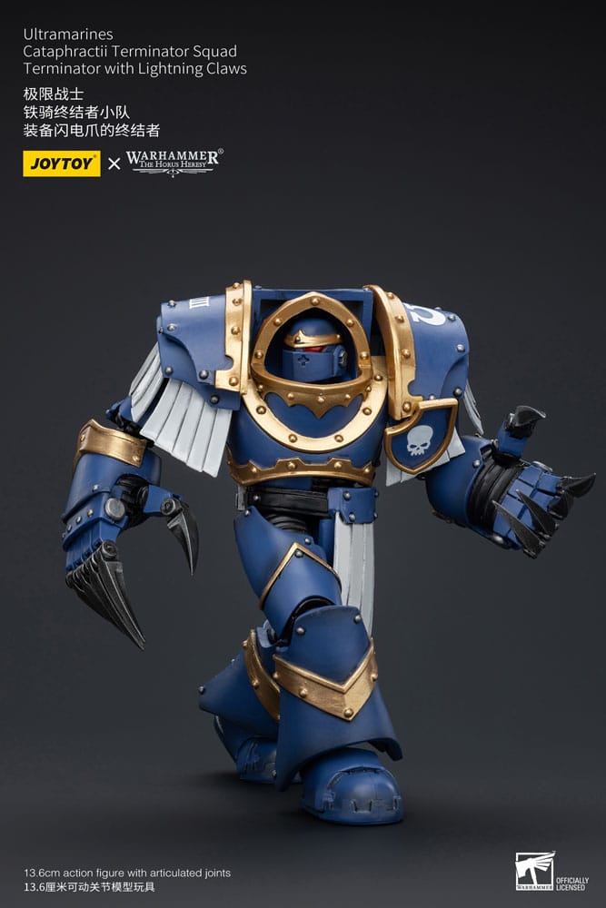 Warhammer The Horus Heresy Action Figure 1/18 Ultramarines Cataphractii Terminator Squad Terminator With Lightning Claws 14 Cm - M 3