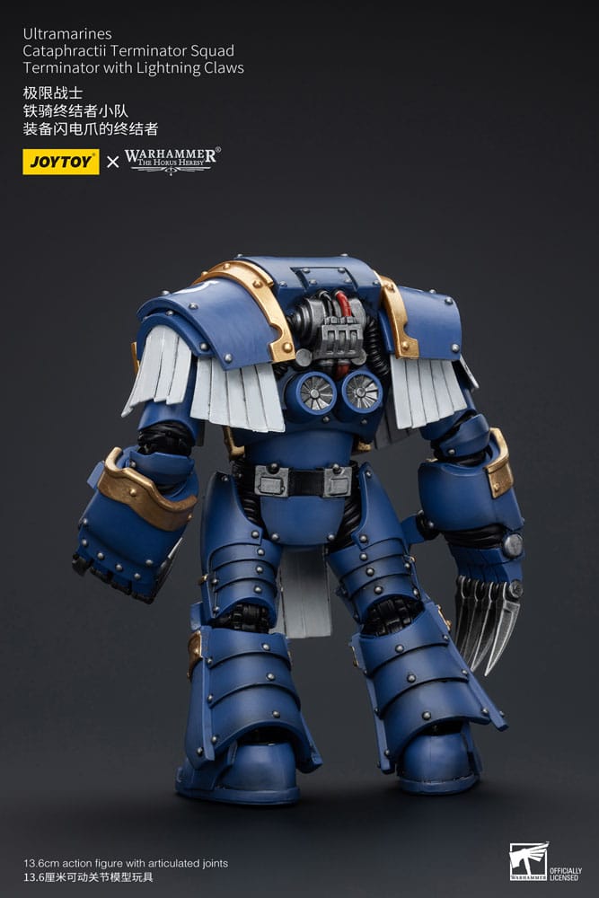 Warhammer The Horus Heresy Action Figure 1/18 Ultramarines Cataphractii Terminator Squad Terminator With Lightning Claws 14 Cm - M 4