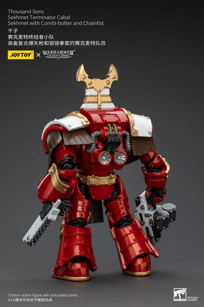 Warhammer The Horus Heresy Action Figure 1/18 Thousand Sons Sekhmet Terminator Cabal Sekhmet with Combi-Bolter and Chainfist 14 cm - M 2