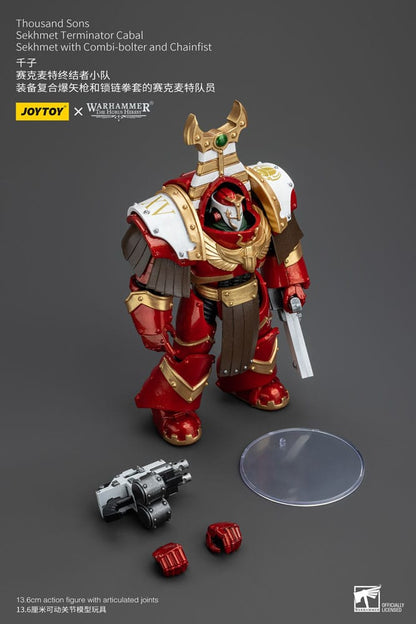 Warhammer The Horus Heresy Action Figure 1/18 Thousand Sons Sekhmet Terminator Cabal Sekhmet with Combi-Bolter and Chainfist 14 cm - M 5